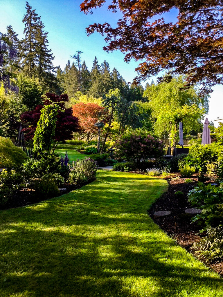 Lawn pathways landscape design in Gig Harbor, WA